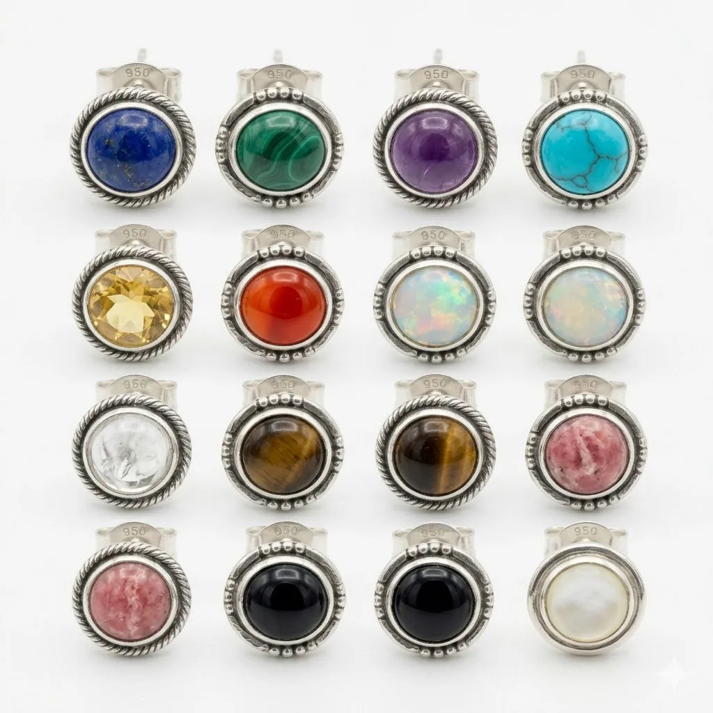 Aretes Pegados en Diferentes Colores