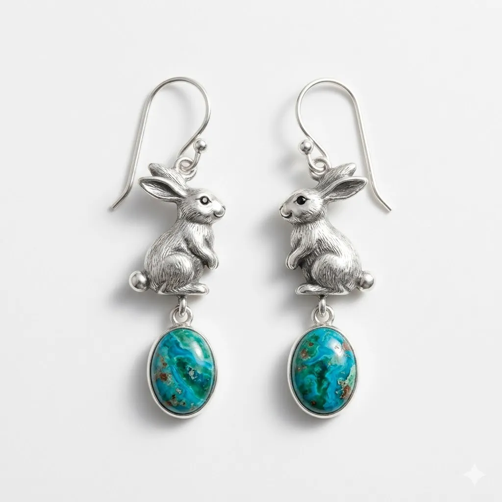 Aretes Colgantes Conejitos