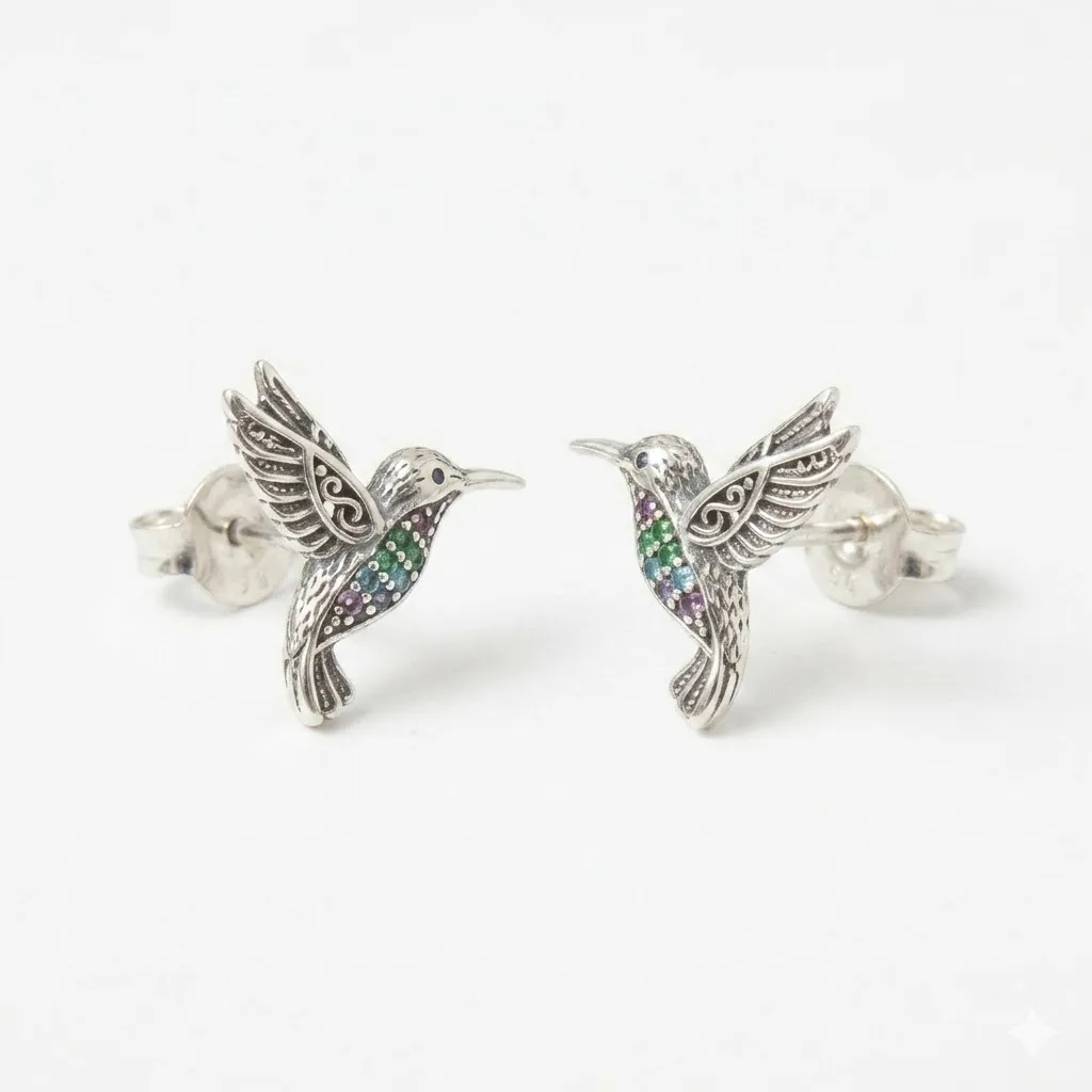 Aretes Juego de colibríes