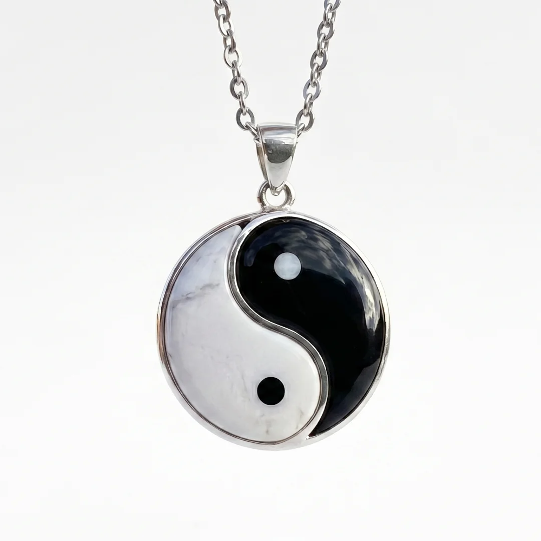 Dije Yin Yang Piedra Ónix